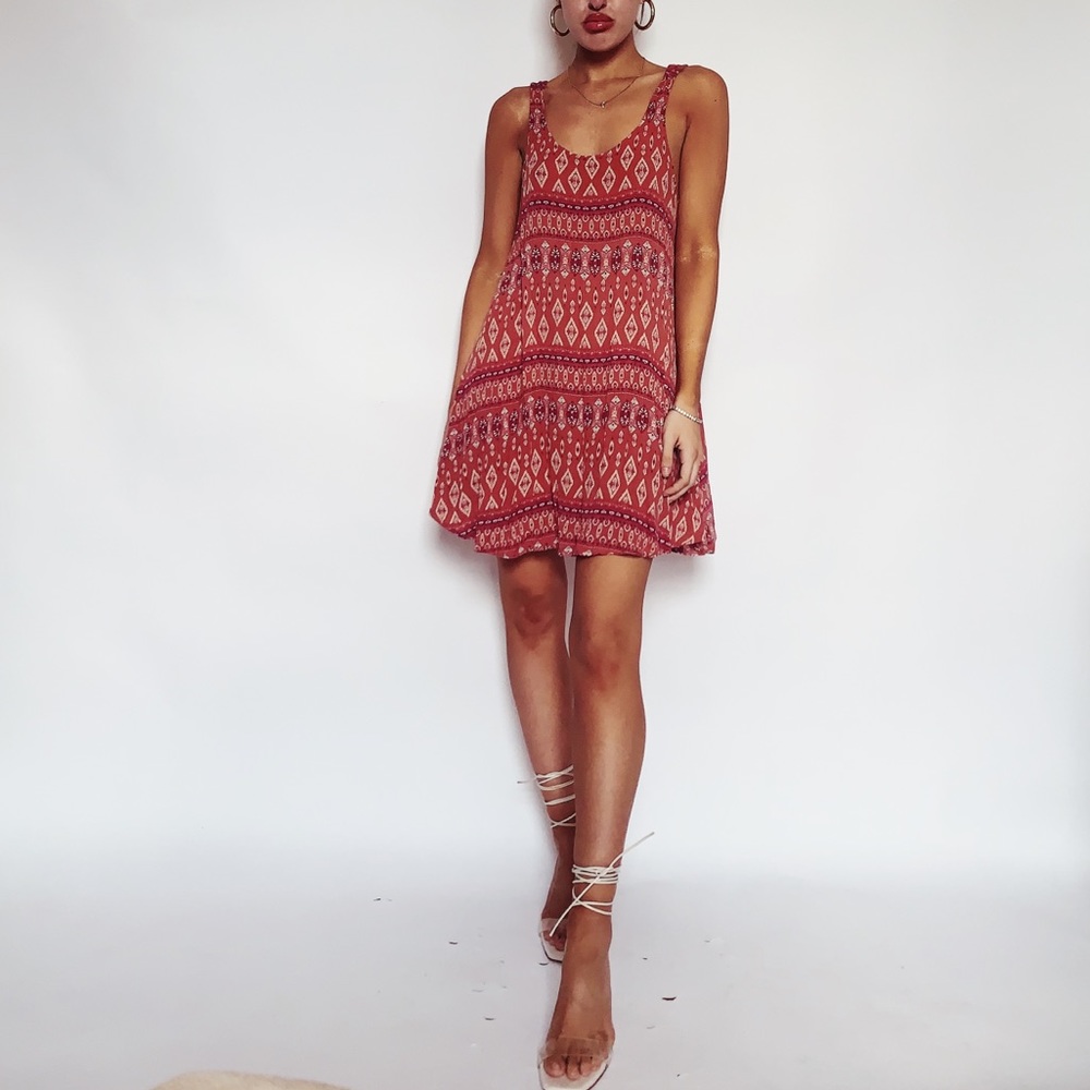 Boho Flowy Pattern Forever21 Mini Summer Dress